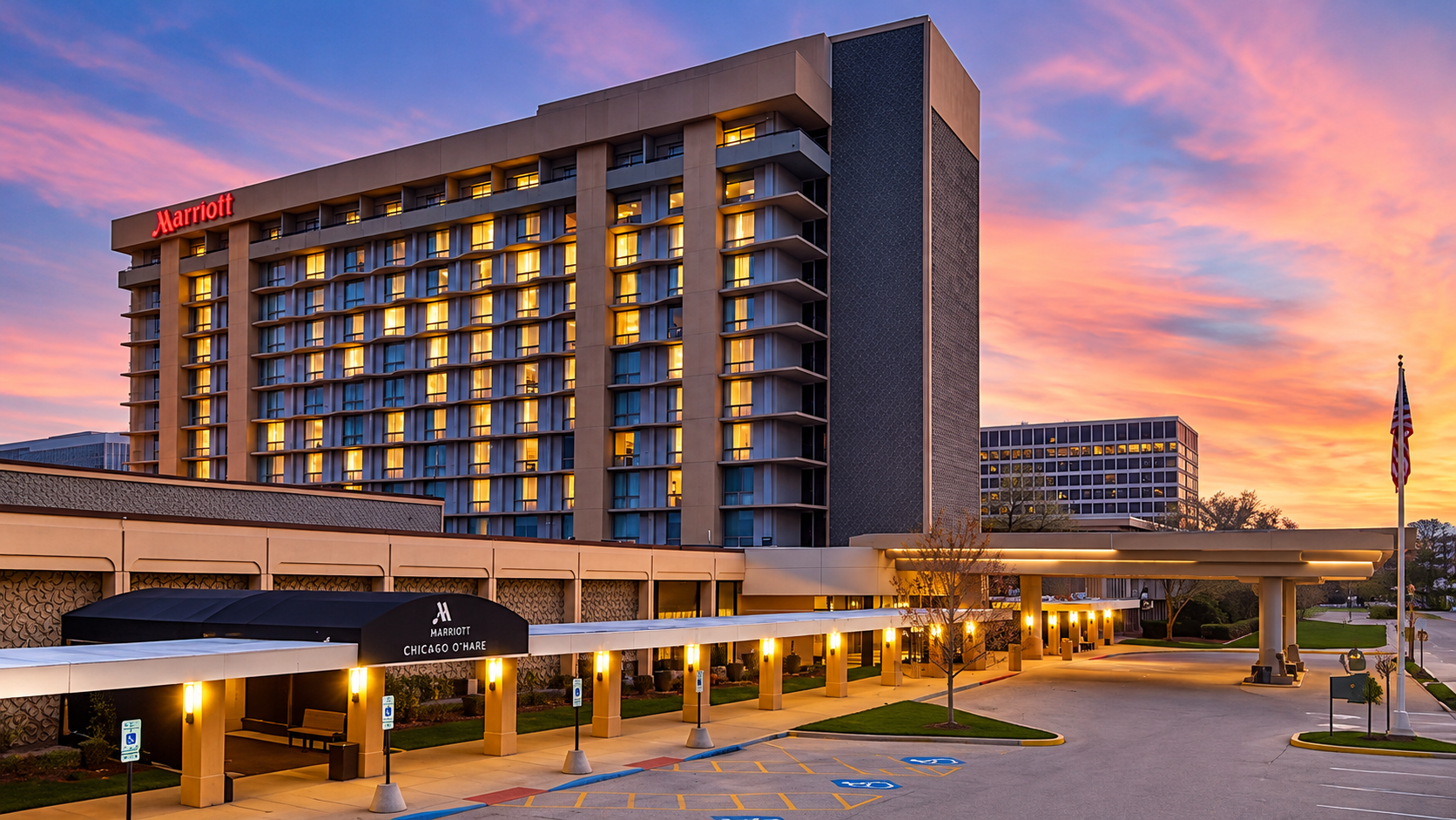 Marriott Chicago O'Hare hotel exterior
